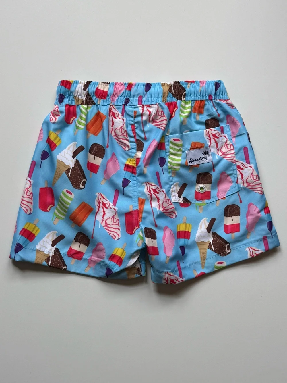 Boardies Boys Ice Cream Print Swim Trunks - Size 5-6